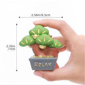 Figura de Resina LuckyTree, Adorno de Escritorio con Diseño de Amor, Relajación y Buena Suerte, Escultura de Bonsái de la Fortuna China, Logotipo Personalizado, Regalo Artesanal para el Hogar y las Fiestas - Product Image 2