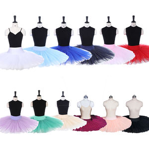 تنورات رقص للفتيات الأكثر مبيعًا 8 طبقات مع لباس داخلي أداء رقص الباليه تنورات توتو للنساء - Product Image 1