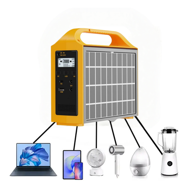 100W 200W Outdoor Camping Backup Power Enerador Solar Portatil Rechargeable Electric Portable Solar Generator Solar Panel Kit