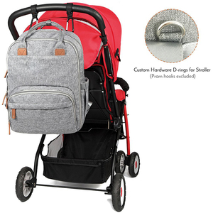 Sac à dos de sport décontracté personnalisable avec matelas à langer intégré, sac à langer pour les voyages de maman et le confort de bébé - Product Image 2