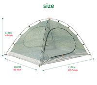 Tente de camping double couche avec résistance améliorée aux intempéries et au vent pour la randonnée en famille, abri toutes saisons