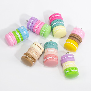 41*23mm Acrylic 2.5mm lỗ Macarons hạt mặt dây chuyền cho tự làm dây chuyền điện thoại, Móc chìa khóa, đính cườm bút, Bán Buôn Đồ trang sức phụ kiện - Product Image 3