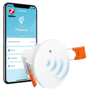 Détecteur de présence humaine Tuya WiFi/ZigBee Smart Life 24G à ondes millimétriques, contrôlé par application, pour maisons et hôtels - Product Image 1