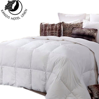 Couette en duvet de canard blanc de luxe, ultra-douce, lavable, unie, faite à la main, pour hôtel, toutes saisons, vente en gros