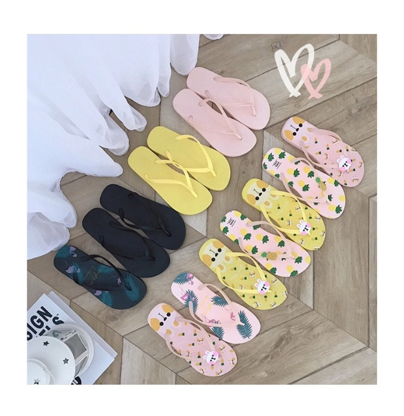 Custom Printed Girls Flip-Flops Slippers PE PVC EVA Flip Flops Women Wholesale