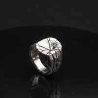 Nouveau Modèle Fait Sur Commande 925 Argent Style Gothique Hommes Bague