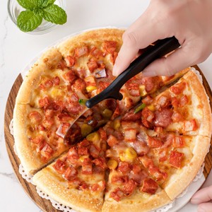 Cortador de Pizza de pastel redondo antiadherente, mango cómodo, cuchillo rebanador de Pizza de pastelería de mano, hoja afilada, cortador de Pizza con rueda de acero inoxidable - Product Image 3