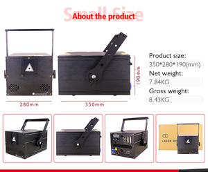 Proyector programable Mini fiesta luz láser Rgb para eventos de boda LED 90 RGBW proyector de haz puntero láser de alta potencia 50000MW - Product Image 5