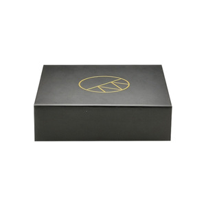 Luxury Custom logo Printing Black <b>Magnetic</b> Lid Closure Folding Gift <b>Box</b> - Product Image 5
