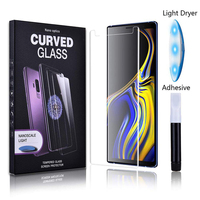 Protecteur d'écran pour Samsung, pièces, couverture complète en verre trempé HD, lumière UV 9h, pour S10 plus S10 lite