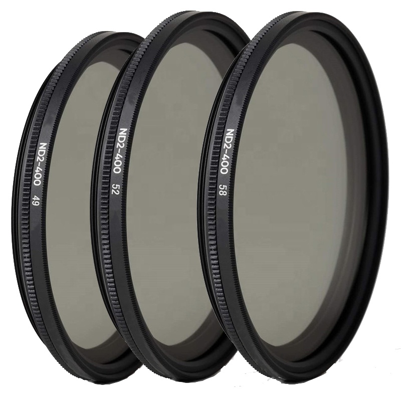 Профессиональный 49 мм 52 мм 58 мм нейтральная плотность тонкий HD многослойный поляризатор переменный ND2 до ND400 ND фильтр для объектива камеры