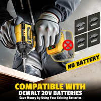 Kit combiné perceuse et visseuse à chocs sans fil, perceuse-visseuse et visseuse à chocs 2-en-1 pour batterie 20V avec embouts et douilles