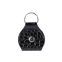 Zhuniao PU Leather Keychain Guitar Picks Holder Bag Soft Case Matte Finish Durable Good Stringed Instruments Parts Accessories