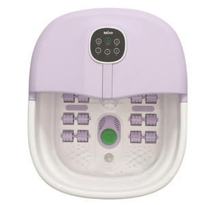 Massageador Elétrico Dobrável para Pés com Aquecimento, 16 Rolos de Massagem Removíveis, Controle Remoto Sem Fio e Função de Bolhas - Tendência! - Product Image 1