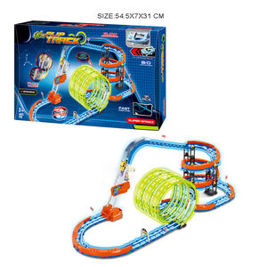 2025 pistas luminosas juguetes niños DIY montaje riel de alta velocidad control remoto vehículo juego pista de carreras eléctrica con <span class=keywords><strong>coches</strong></span> rc - Product Image 5