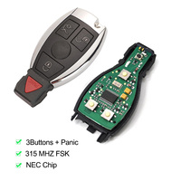 Clé de voiture 315 MHz FCCID IYZ3317 3+1 boutons compatible puce NEC 2000-2010 Classe C E S Sprinter Viano Vito FskSmart Mercedes Benz