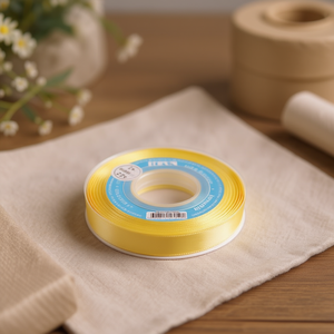 Nastro in Raso Ilan 1,5cm 25Y Colore Champagne D37 - Product Image 3