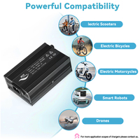 Chargeur de batterie Li-Ion S120 12V-72V 5A-1A 10AH pour scooter électrique/vélo électrique/utilisation industrielle XIETONG