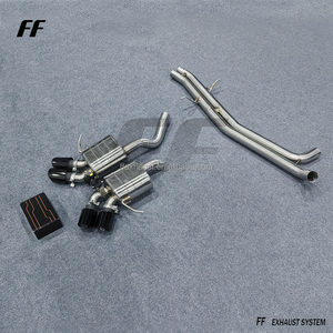 Silencieux d'échappement à valve en acier inoxydable pour Porsche Macan Turbo/S/GTS V6 2.9T 3.0T 3.6T SS304 avec embouts - Product Image 3