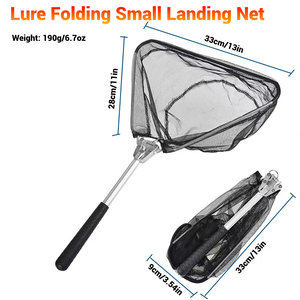 Épuisette de pêche légère pliante | Poignée télescopique en alliage d'aluminium pour une capture facile du poisson - Product Image 6