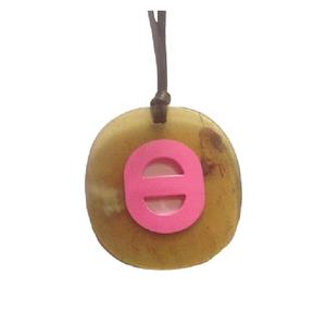 Wholesale <b>Fashion</b> Jewelry Trending Design Natural Buffalo Horn and Resin <b>Pendant</b> Necklace Jointed <b>Charms</b> - Product Image 2