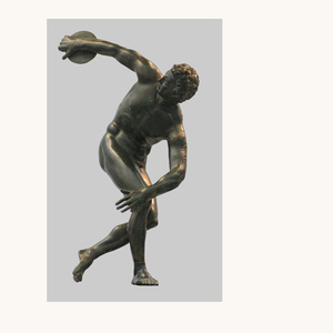 Estatua de filósofo profesional de bronce griego para decoración de jardín exterior - Product Image 1