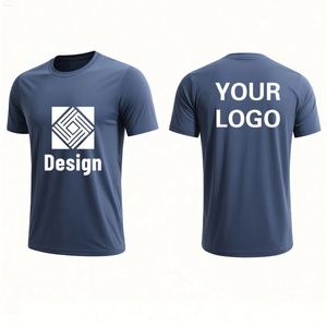 T-shirt personnalisé en polyester à séchage rapide, impression sur mesure, service OEM ODM, respirant, léger, vêtements de sport pour la salle de gym - Product Image 5