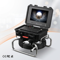 Caméra d'inspection de canalisation OEM disponible avec câble auto-nivelant de 7 mm, caméra d'inspection de drain avec DVR et compteur de distance
