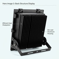 Reflector LED Impermeable IP65 de 100W 150W 200W para Iluminación de Jardín Exterior con Ángulo de Haz de 120° y 3 Años de Garantía