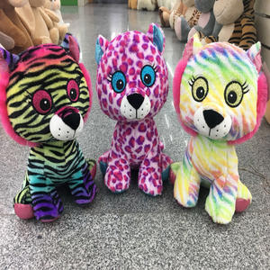 Série Grands <span class=keywords><strong>Yeux</strong></span> - Jouets en <span class=keywords><strong>peluche</strong></span> chat doux et mignons arc-en-ciel, <span class=keywords><strong>peluche</strong></span> chat colorée - Product Image 4