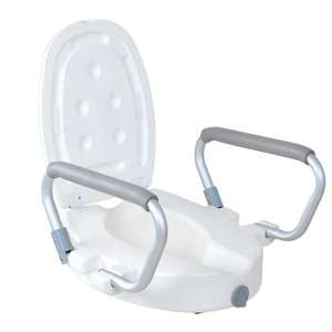 Inodoros elevados fabricados en fábrica con pasamanos - Product Image 1