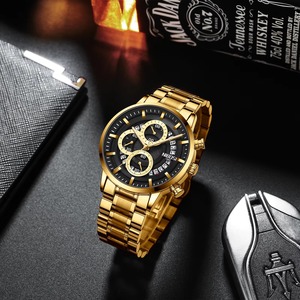 Montre de sport de luxe pour homme Drioshipping avec mouvement à quartz de haute qualité, boîtier en alliage étanche, aiguilles lumineuses, calendrier - 2369 - Product Image 5