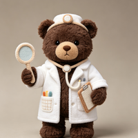 Boneka Beruang Teddy Dokter Custom, Boneka Beruang Lembut, Dekorasi Rumah, Hadiah Anak, Penjualan Langsung Pabrik, Grosir