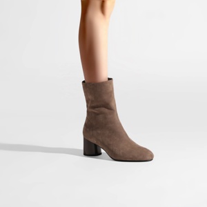 <span class=keywords><strong>Bottines</strong></span> à bout rond en <span class=keywords><strong>daim</strong></span> synthétique pour femmes, <span class=keywords><strong>bottines</strong></span> minimalistes de qualité supérieure, <span class=keywords><strong>bottines</strong></span> polyvalentes multicolores pour l'automne/hiver - Product Image 4