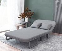 Canapé-lit siège unique canapé canapés Camas avec cadre en métal en tissu de coton pour bureau Loft Compact appartement