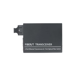 ตัวแปลงสัญญาณไฟเบอร์แบบ Single-mode Dual Fiber Media Converter ความเร็ว 100Mbps ราคาโรงงาน 2*พอร์ต+1*พอร์ตอัปลิงค์ 155M พอร์ตไฟเบอร์ SC - Product Image 2
