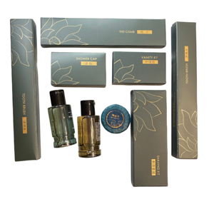 Juego de Artículos de Aseo Desechables de Lujo Personalizados para Hoteles de 3/5 Estrellas, Suministros y Amenidades para Huéspedes Viajeros - Product Image 1