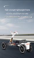Nouvelle voiture électrique pour enfants Kart électrique Musique Éducation précoce et autres fonctions Pliable Installation gratuite Voiture jouet électrique