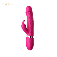 Vibrateur réaliste double G-Spot en silicone étanche rechargeable pour femmes - Dispositif de bien-être pour adultes - Vente en gros