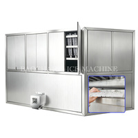 Machine à glace industrielle refroidie à l'eau BAOCHARM 5 tonnes avec réfrigérant R404A et emballage automatique pour cave à vin