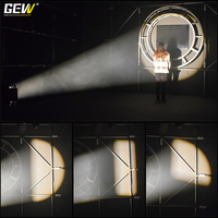Projecteur de scène professionnel en aluminium 200W DMX COB LED avec zoom pour théâtre et studio