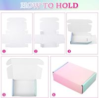Boîtes d'emballage en papier recyclable avec laminage mat personnalisées de luxe pour le commerce de détail de vêtements, soutiens-gorge et sous-vêtements pour femmes, expédition et envoi postal