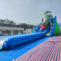 Toboggans gonflables géants pour adultes, toboggans pour enfants, toboggans pour parc aquatique, toboggans gonflables en forme de requin