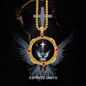 Collar con Colgante de la Paloma del Espíritu Santo al por Mayor, Regalo Espiritual para Primera Comunión, Mayoreo - Product Image 2