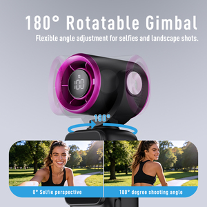 Cámara de Video Portátil Y18 con Ventilador de Refrigeración Integrado, Cámara Vlog 1080P con Pantalla IPS de 1.4 Pulgadas, Ventilador de 100 Velocidades, Batería de 2600mAh y Ranura para <span class=keywords><strong>Tarjeta</strong></span> TF - Product Image 6