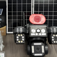 Caméra solaire AOV V560 4 objectifs 8MP 4G, zoom numérique 12X, détection humanoïde par IA, enregistrement 24h/24 et 7j/7, caméra de sécurité extérieure HE
