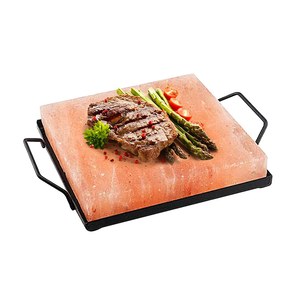 Placa de Sal del Himalaya para Cocinar en Estufa de Gas y Parrilla Eléctrica, 8x4x2 Pulgadas, Resistente al Calor, Certificada ISO HACCP - Product Image 2