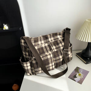 Sac fourre-tout femmes 2024 nouveau rétro mode décontracté grande capacité sac à bandoulière laine femmes sac - Product Image 2