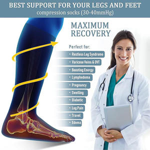 <span class=keywords><strong>Medias</strong></span> ortopédicas de compresión de punta completa al por mayor para enfermeras de larga duración - Product Image 6