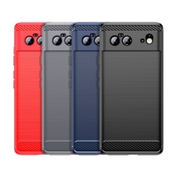 Étui de téléphone Leadingplus en fibre de carbone mate TPU+PC peint à la UV, épaisseur 1,8 mm, étanche, antichoc, style Ins pour Google Pixel 6 Pro